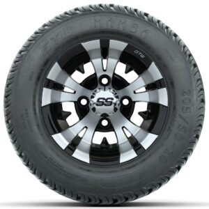 Set of (4) 10 in GTW Vampire Wheels with 205/50-10 GTW Mamba Street Tires - Image 2
