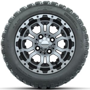 Set of (4) 12 in GTW Omega Wheels with 20x10-R12 GTW Nomad All-Terrain Tires - Image 3