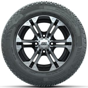 Set of (4) 12 in GTW Specter Wheels with 215/50-R12 Fusion S/R Street Tires - Image 3