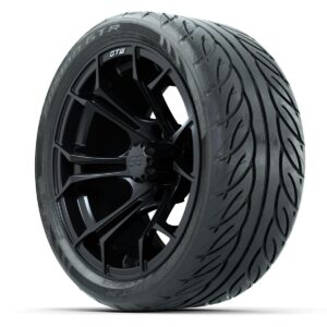 Set of (4) 14 in GTW Spyder Wheels with 205/40-R14 Fusion GTR Street Tires - Image 2