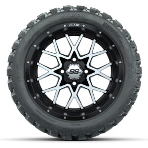 Set of (4) 14 in GTW Vortex Wheels with 23x10-14 GTW Nomad All-Terrain Tires - Image 2