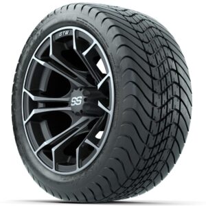 Set of (4) 12 in GTW Spyder Wheels with 215/35-12 GTW Mamba Street Tires - Image 3