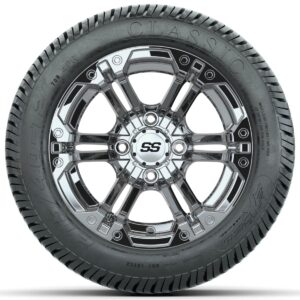 Set of (4) 12 in GTW Specter Wheels with 215/40-12 Excel Classic Street Tires - Image 3