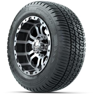 Set of (4) 12 in GTW Omega Wheels with 215/50-R12 Fusion S/R Street Tires - Image 3