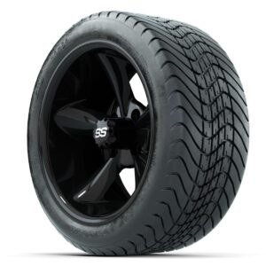 Set of (4) 14 in GTW Godfather Wheels with 225/30-14 Mamba Street Tires - Image 2