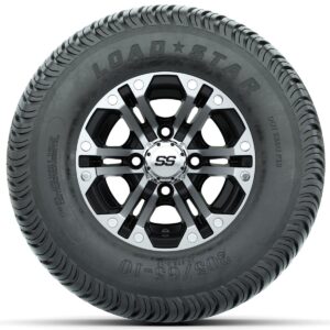 Set of (4) 10 in GTW Specter Wheels with 205/65-10 Kenda Load Star Tires - Image 2