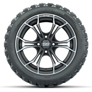 GTW Spyder Matte Grey 14 in Wheels with 23x10-14 GTW Nomad All-Terrain Tires – Full Set - Image 3