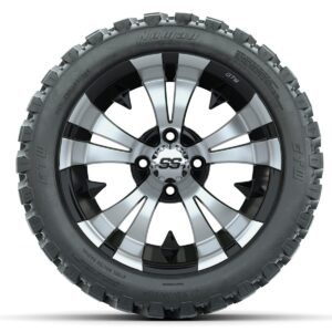 Set of (4) 14 in GTW Vampire Wheels with 23x10-14 GTW Nomad All-Terrain Tires - Image 2