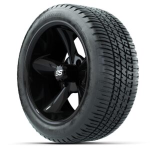 Set of (4) 14 in GTW Godfather Wheels with 205/30-14 Fusion Street Tires - Image 3
