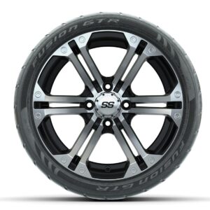 Set of (4) 14 in GTW Specter Wheels with 205/40-R14 Fusion GTR Street Tires - Image 2