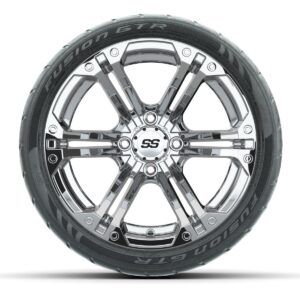 Set of (4) 14 in GTW Specter Wheels with 205/40-R14 Fusion GTR Street Tires - Image 2