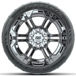 Set of (4) 12 in GTW Specter Wheels with 215/40-R12 Fusion GTR Street Tires - Image 3