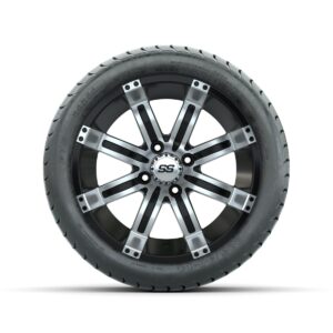 Set of (4) 14 in GTW Tempest Wheels with 225/30-14 Mamba Street Tires - Image 2