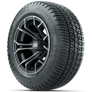 Set of (4) 12 in GTW Spyder Wheels with 215/50-R12 Fusion S/R Street Tires - Image 2