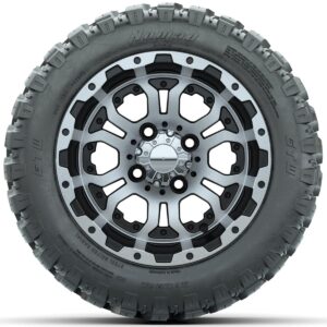 Set of (4) 12 in GTW Omega Wheels with 22x11-R12 GTW Nomad All-Terrain Tires - Image 2