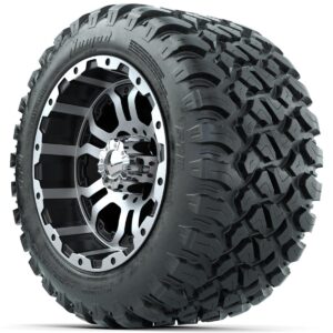 Set of (4) 12 in GTW Omega Wheels with 22x11-R12 GTW Nomad All-Terrain Tires - Image 3