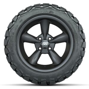 Set of (4) 14 in GTW Godfather Wheels with 22x10-14 GTW Timberwolf All-Terrain Tires - Image 3