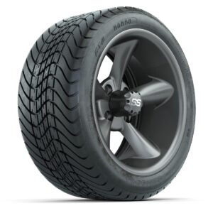 Set of (4) 14 in GTW Godfather Wheels with 225/30-14 Mamba Street Tires - Image 3