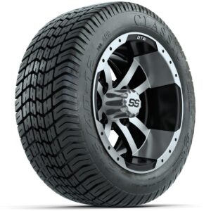 Set of (4) 12 in GTW Storm Trooper Wheels with 215/40-12 Excel Classic Street Tires - Image 3