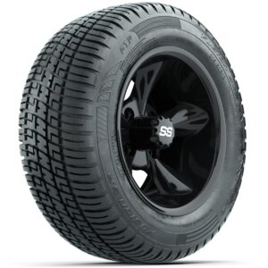 Set of (4) 12 in GTW Godfather Wheels with 215/50-R12 Fusion S/R Street Tires - Image 3