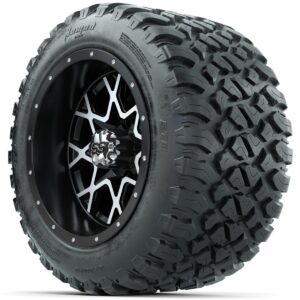 Set of (4) 12 in GTW Vortex Wheels with 20x10-R12 GTW Nomad All-Terrain Tires - Image 3