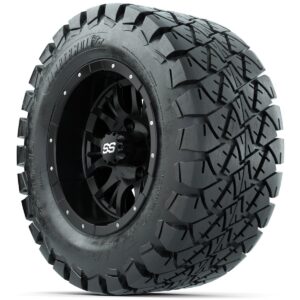 Set of (4) 12 in GTW Diesel Wheels with 22x10-12 GTW Timberwolf All-Terrain Tires - Image 2