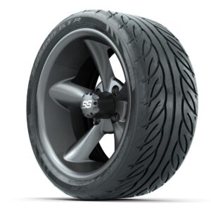 Set of (4) 14 in GTW Godfather Wheels with 205/40-R14 Fusion GTR Street Tires - Image 3