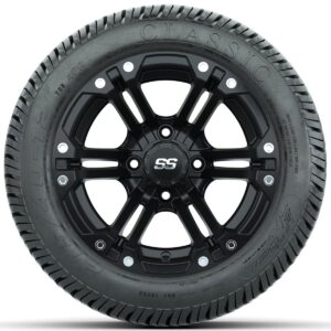 Set of (4) 12 in GTW Specter Wheels with 215/40-12 Excel Classic Street Tires - Image 3