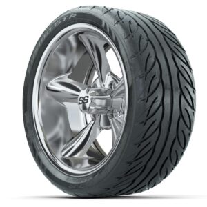Set of (4) 14 in GTW Godfather Wheels with 205/40-R14 Fusion GTR Street Tires - Image 2
