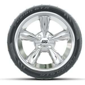Set of (4) 14 in GTW Godfather Wheels with 205/40-R14 Fusion GTR Street Tires - Image 3