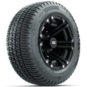 Set of (4) 12 in GTW Specter Wheels with 215/50-R12 Fusion S/R Street Tires - Image 2