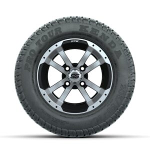 Set of (4) 10 in GTW Storm Trooper Wheels with 205/50-10 Kenda Pro Tour Street Tires - Image 2