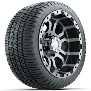Set of (4) 12 in GTW Omega Wheels with 205/30-12 GTW Fusion Street Tires - Image 2