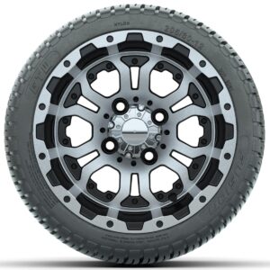 Set of (4) 12 in GTW Omega Wheels with 205/30-12 GTW Fusion Street Tires - Image 3