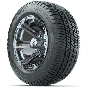 Set of (4) 12 in GTW Specter Wheels with 215/50-R12 Fusion S/R Street Tires - Image 2