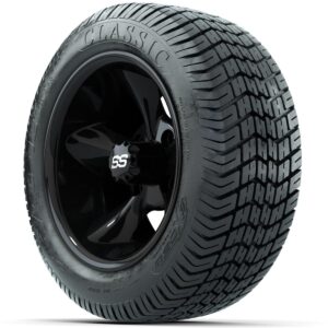 Set of (4) 12 in GTW Godfather Wheels with 215/40-12 Excel Classic Street Tires - Image 3