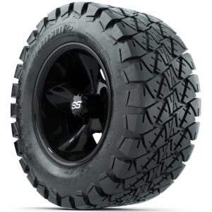 Set of (4) 12 in GTW Godfather Wheels with 22x10-12 GTW Timberwolf All-Terrain Tires - Image 3