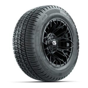 Set of (4) 12 in GTW® Stellar Black Wheels with 215/50-R12 Fusion S/R Street Tires - Image 3