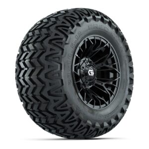 Set of (4) 12 in GTW® Stellar Black Wheels with 23x10.5-12 Predator All-Terrain Tires - Image 2