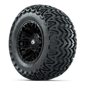 Set of (4) 12 in GTW® Stellar Black Wheels with 23x10.5-12 Predator All-Terrain Tires - Image 3