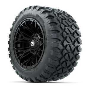 Set of (4) 12 in GTW® Stellar Black Wheels with 22x11-R12 Nomad All-Terrain Tires - Image 2