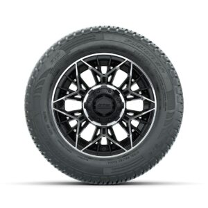 Set of (4) 12 in GTW® Stellar Machined & Black Wheels with 215/50-R12 Fusion S/R Street Tires - Image 2
