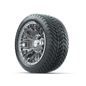 Set of (4) 12 in GTW® Stellar Chrome Wheels with 215/35-12 Mamba Street Tires - Image 2