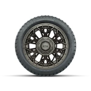 Set of (4) 12 in GTW® Stellar Matte Bronze Wheels with 215/35-12 Mamba Street Tires - Image 3