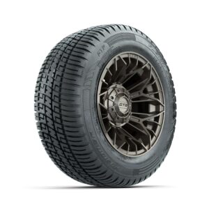 Set of (4) 12 in GTW® Stellar Matte Bronze Wheels with 215/50-R12 Fusion S/R Street Tires - Image 3