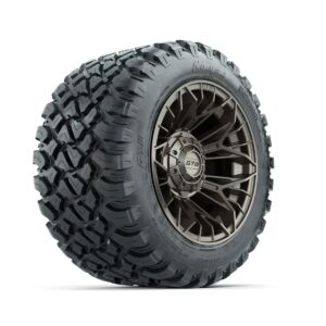 Set of (4) 12 in GTW® Stellar Matte Bronze Wheels with 22x11-R12 Nomad All-Terrain Tires - Image 2