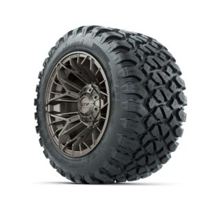 Set of (4) 12 in GTW® Stellar Matte Bronze Wheels with 22x11-R12 Nomad All-Terrain Tires - Image 3