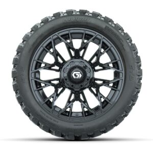 Set of (4) 14 in GTW® Stellar Black Wheels with 23x10-R14 Nomad All-Terrain Tires - Image 3