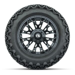 Set of (4) 14 in GTW® Stellar Black Wheels with 23x10-14 Predator All-Terrain Tires - Image 2