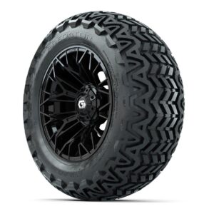 Set of (4) 14 in GTW® Stellar Black Wheels with 23x10-14 Predator All-Terrain Tires - Image 3
